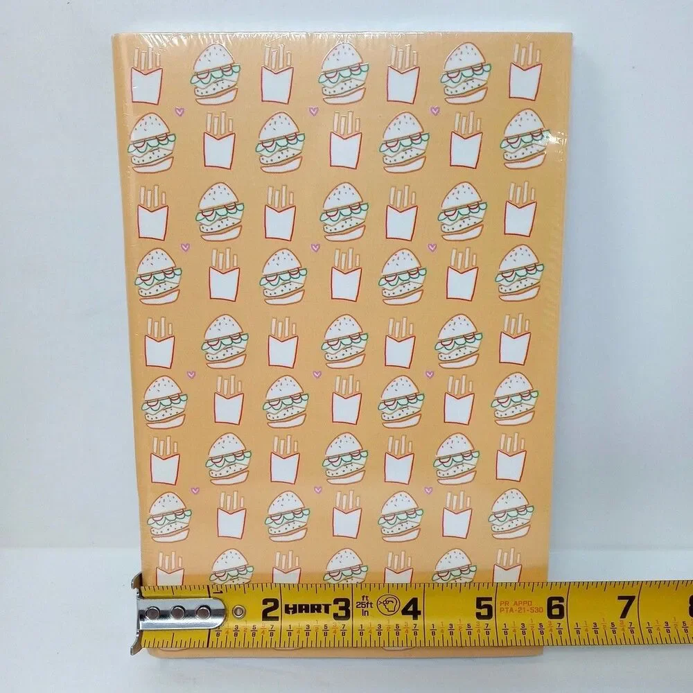 Pack of 3 Molly & Rex Staple Bound Journals Diary Ruled Hamburger Tacos Pizza